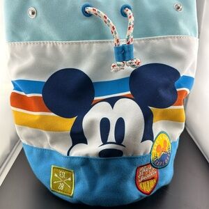 Disney Mickey Mouse Travel Canvas Backpack Beach Bag Hiking Trail